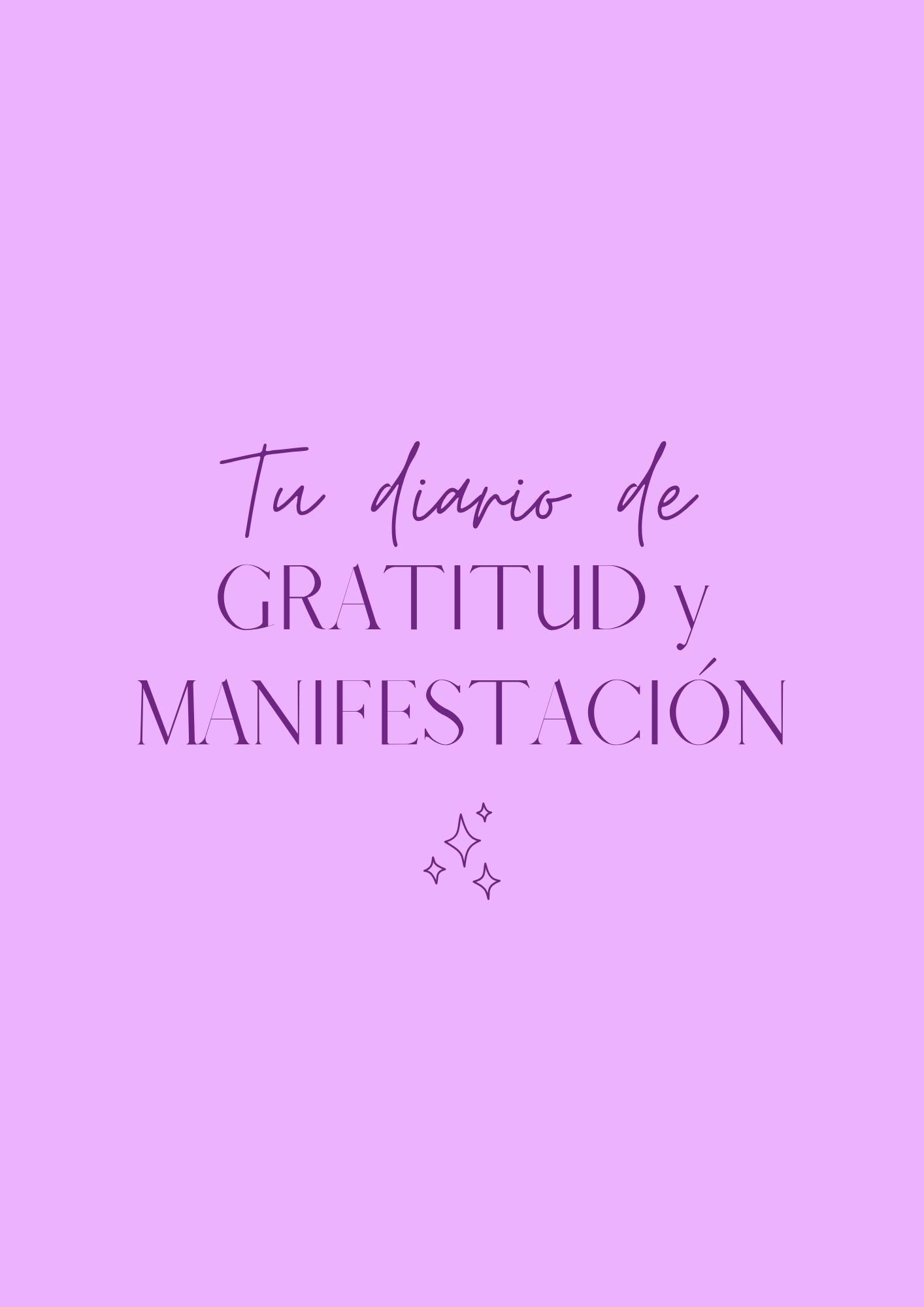 Tu diario de gratitud y manifestación